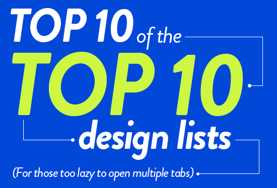 Ten of the Ten Design Lists | Glantz Design