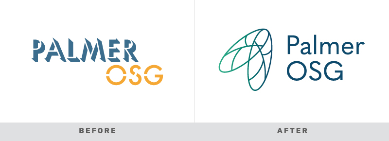 Palmer OSG before and after logos