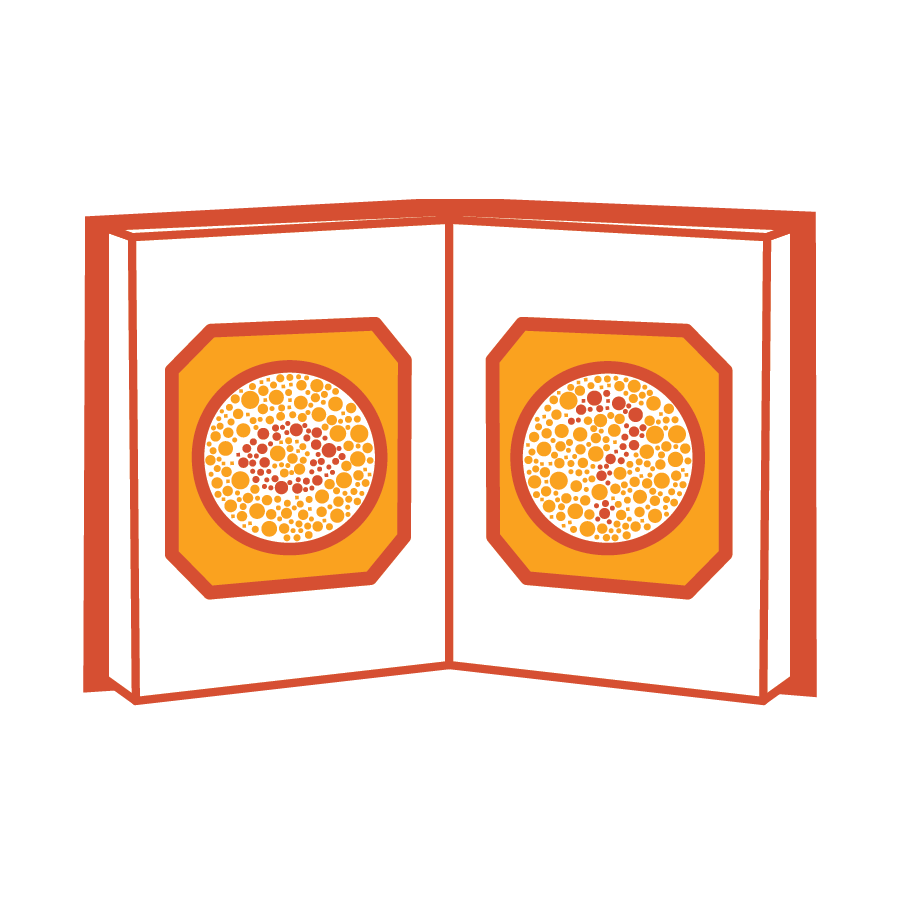 Ishihara color blind test icon